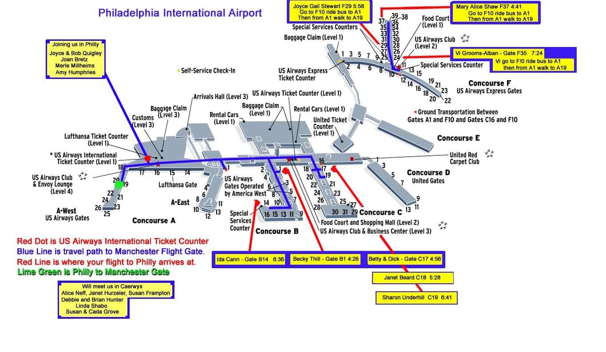 机场地图费城