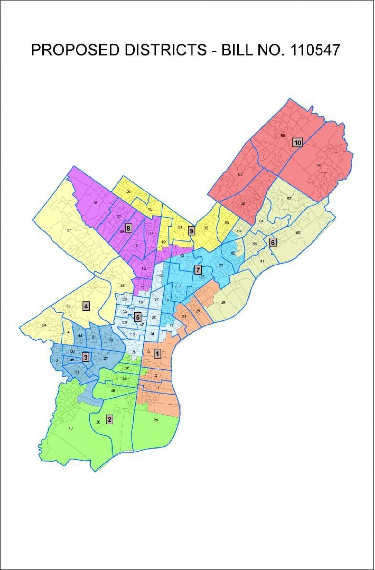 地图的费城区