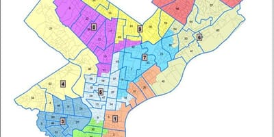费城的地图
