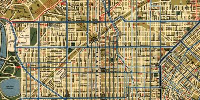 街道地图的费城